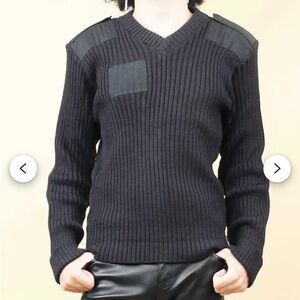 Brigade Quartermasters Wooly Pully 100% Wool Knit Pullover Sweater 44/US-M/L